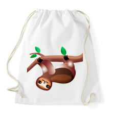 PRINTFASHION Lajhár mászik  - Sportzsák, Tornazsák - Fehér tornazsák