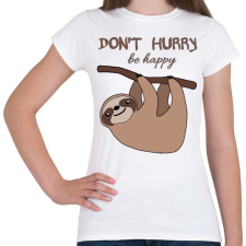 PRINTFASHION Lajhár  - Női póló - Fehér női póló