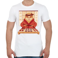 PRINTFASHION Lajhár sushival - Férfi póló - Fehér férfi póló