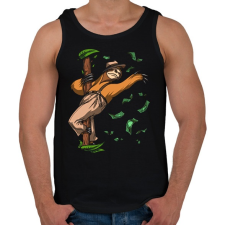 PRINTFASHION Lajhár táncos - Férfi atléta - Fekete atléta, trikó