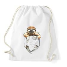 PRINTFASHION Lajhár zsebminta - Sportzsák, Tornazsák - Fehér tornazsák