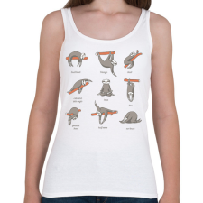 PRINTFASHION Lajháros jóga - Női atléta - Fehér női trikó