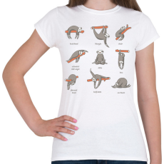 PRINTFASHION Lajháros jóga - Női póló - Fehér