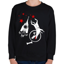 PRINTFASHION lajka kutya - Gyerek pulóver - Fekete gyerek pulóver, kardigán