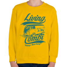 PRINTFASHION Lakókocsi - Gyerek pulóver - Sárga