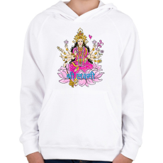 PRINTFASHION lakshmi - Gyerek kapucnis pulóver - Fehér