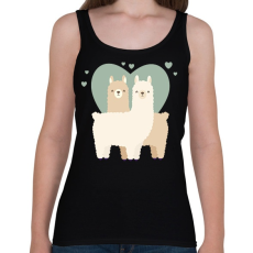 PRINTFASHION Láma Love - Női atléta - Fekete