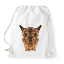 PRINTFASHION Láma - Sportzsák, Tornazsák - Fehér tornazsák