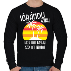 PRINTFASHION LAMBADA - Férfi pulóver - Fekete