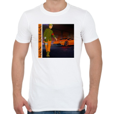 PRINTFASHION Lambo Naruto - Férfi póló - Fehér férfi póló