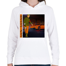 PRINTFASHION Lambo Naruto - Női kapucnis pulóver - Fehér