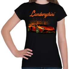 PRINTFASHION lamborghini - Női póló - Fekete