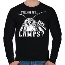 PRINTFASHION Lamps? - Férfi pulóver - Fekete férfi pulóver, kardigán