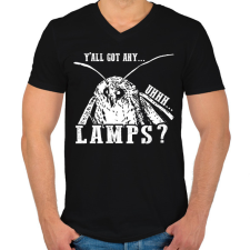 PRINTFASHION Lamps? - Férfi V-nyakú póló - Fekete férfi póló