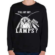 PRINTFASHION Lamps? - Gyerek pulóver - Fekete gyerek pulóver, kardigán