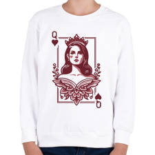 PRINTFASHION Lana Del Rey - Gyerek pulóver - Fehér gyerek pulóver, kardigán