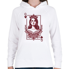 PRINTFASHION Lana Del Rey - Női kapucnis pulóver - Fehér