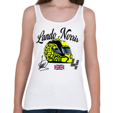 PRINTFASHION Lando-Norris-sisak - Női atléta - Fehér női trikó
