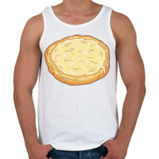 PRINTFASHION Lángos - Férfi atléta - Fehér atléta, trikó
