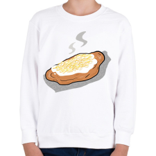 PRINTFASHION Lángos - Gyerek pulóver - Fehér gyerek pulóver, kardigán