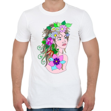 PRINTFASHION Lány - Férfi póló - Fehér férfi póló