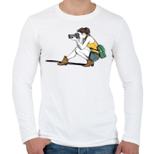 PRINTFASHION Lány fotózik - Férfi hosszú ujjú póló - Fehér férfi póló