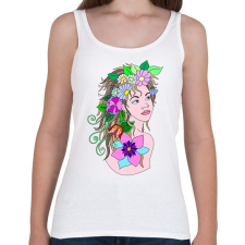 PRINTFASHION Lány - Női atléta - Fehér női trikó