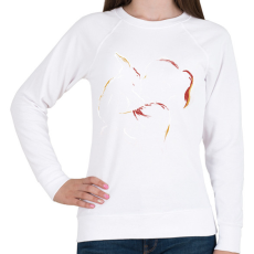 PRINTFASHION Lány nyuszival - Női pulóver - Fehér