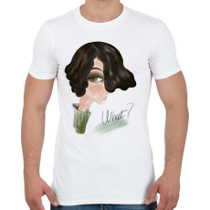 PRINTFASHION Lány.what? - Férfi póló - Fehér