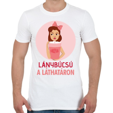 PRINTFASHION Lánybúcsú a láthatáron - Férfi póló - Fehér férfi póló