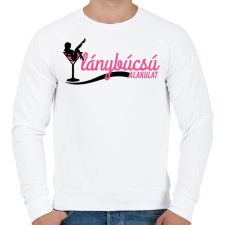 PRINTFASHION Lánybúcsú alakulat - Férfi pulóver - Fehér férfi pulóver, kardigán