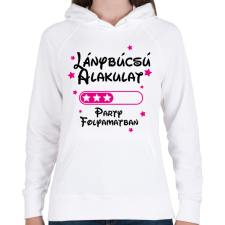 PRINTFASHION Lánybúcsú alakulat Party folyamatban - Női kapucnis pulóver - Fehér női pulóver, kardigán