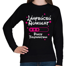 PRINTFASHION Lánybúcsú alakulat Party folyamatban - Női pulóver - Fekete