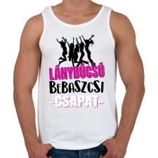 PRINTFASHION Lánybúcsú bebaszcsi csapat - Férfi atléta - Fehér atléta, trikó