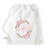 PRINTFASHION Lánybúcsú csapat (rózsás) - Sportzsák, Tornazsák - Fehér