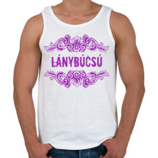 PRINTFASHION Lánybúcsú - Férfi atléta - Fehér