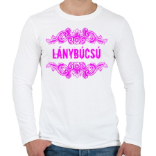 PRINTFASHION Lánybúcsú - Férfi hosszú ujjú póló - Fehér férfi póló