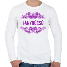 PRINTFASHION Lánybúcsú - Férfi hosszú ujjú póló - Fehér férfi póló