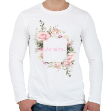 PRINTFASHION Lánybúcsú - Férfi hosszú ujjú póló - Fehér férfi póló