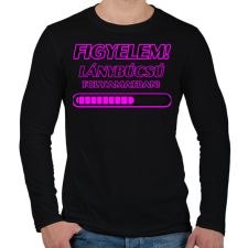 PRINTFASHION Lánybúcsú - Férfi hosszú ujjú póló - Fekete férfi póló