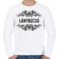 PRINTFASHION Lánybúcsú - Férfi pulóver - Fehér