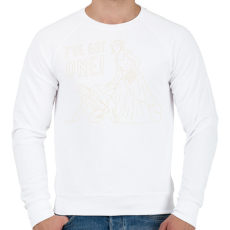 PRINTFASHION Lánybúcsú - Férfi pulóver - Fehér