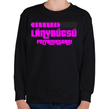 PRINTFASHION Lánybúcsú folyamatban - Gyerek pulóver - Fekete gyerek pulóver, kardigán