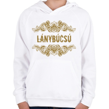 PRINTFASHION Lánybúcsú - Gyerek kapucnis pulóver - Fehér gyerek pulóver, kardigán