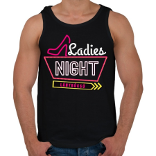 PRINTFASHION Lánybúcsú Ladies Night - Férfi atléta - Fekete atléta, trikó