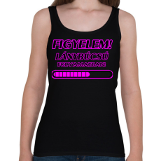 PRINTFASHION Lánybúcsú - Női atléta - Fekete