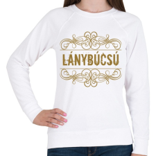 PRINTFASHION Lánybúcsú - Női pulóver - Fehér női pulóver, kardigán