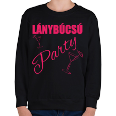 PRINTFASHION Lánybúcsú party - Gyerek pulóver - Fekete