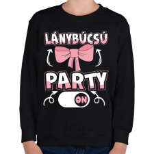 PRINTFASHION Lánybúcsú party on - Gyerek pulóver - Fekete gyerek pulóver, kardigán