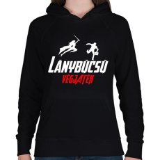 PRINTFASHION Lánybúcsú végjáték 2 - Női kapucnis pulóver - Fekete